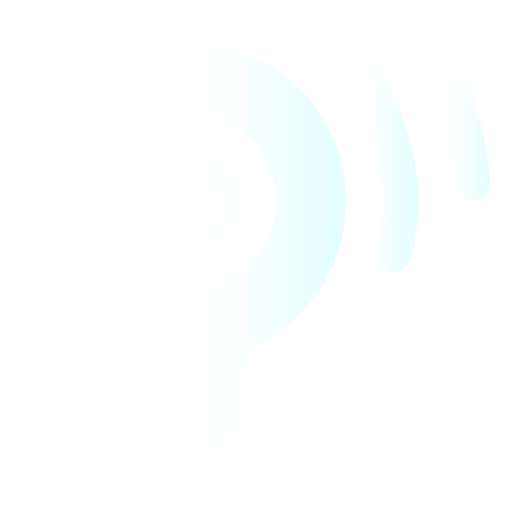 Whānau Talk ear logo in white